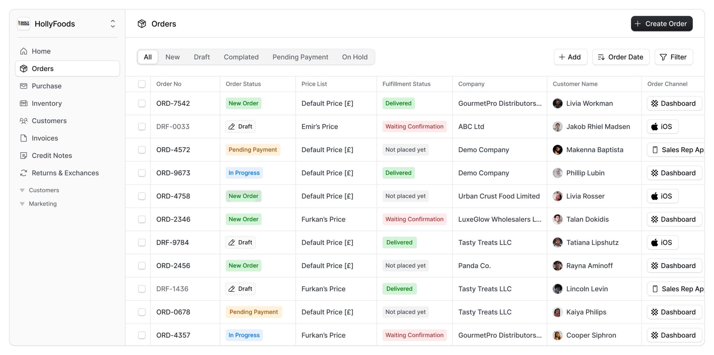 Dashboard screenshot